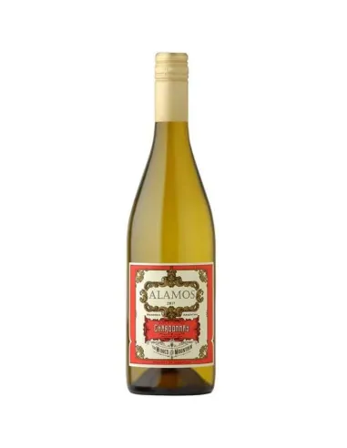 Botella de Alamos Chardonnay 750 ml, vino blanco