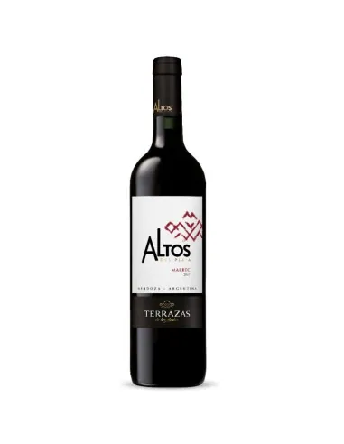 Botella de Altos del Plata Malbec 750 ml, vino tinto