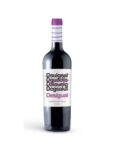 Botella de Desigual Cabernet Sauvignon 750 ml, vino tinto