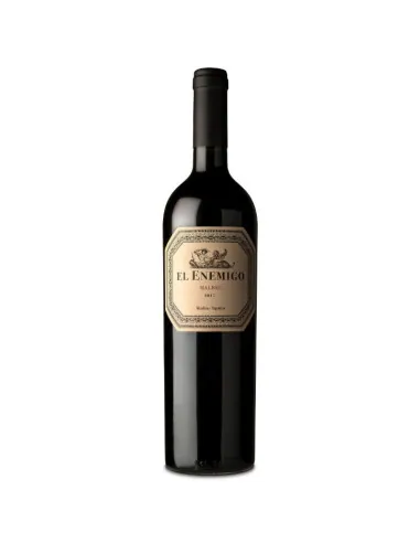 Botella de El Enemigo Malbec 750 ml, vino tinto