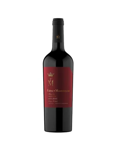 Botella de Fabre Montmayou Reserva Malbec 750 ml, vino tinto