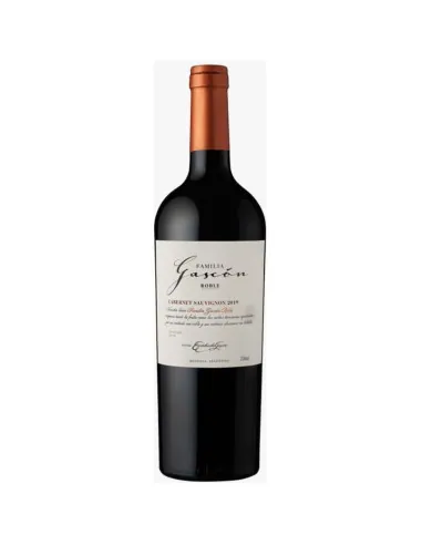 Botella de Familia Gascón Roble Cabernet Sauvignon 750 ml, vino tinto