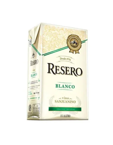 Botella de Resero Blanco Tetra Brick 1 L, vino blanco